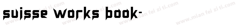 suisse works book字体转换